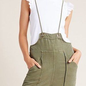 Anthropologie Emmett bib-front utility jumpsuit